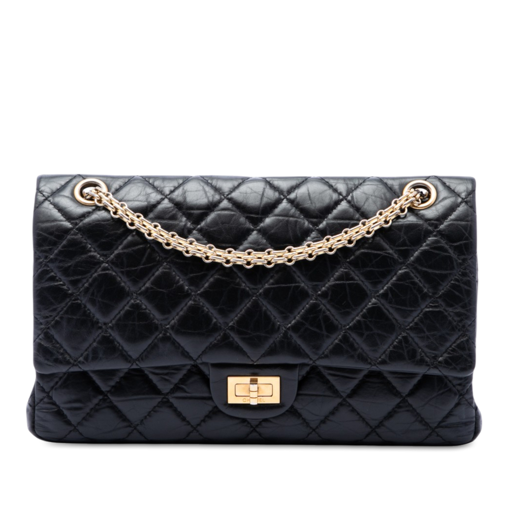 Pre-Loved Chanel Quilted Aged Calfskin Reissue 2.55 Double Flap 226